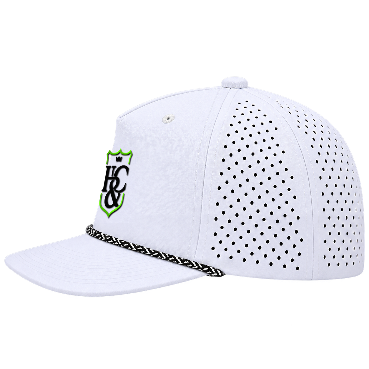 Race cap · White — side profile
