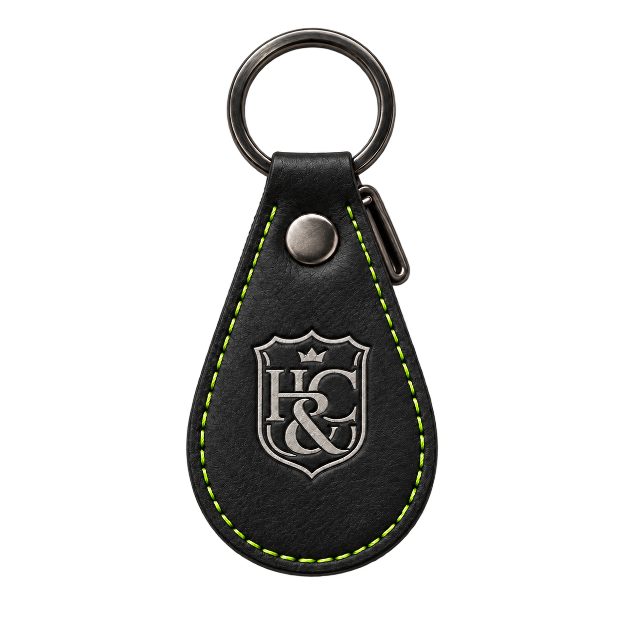 Leather keychain — product view