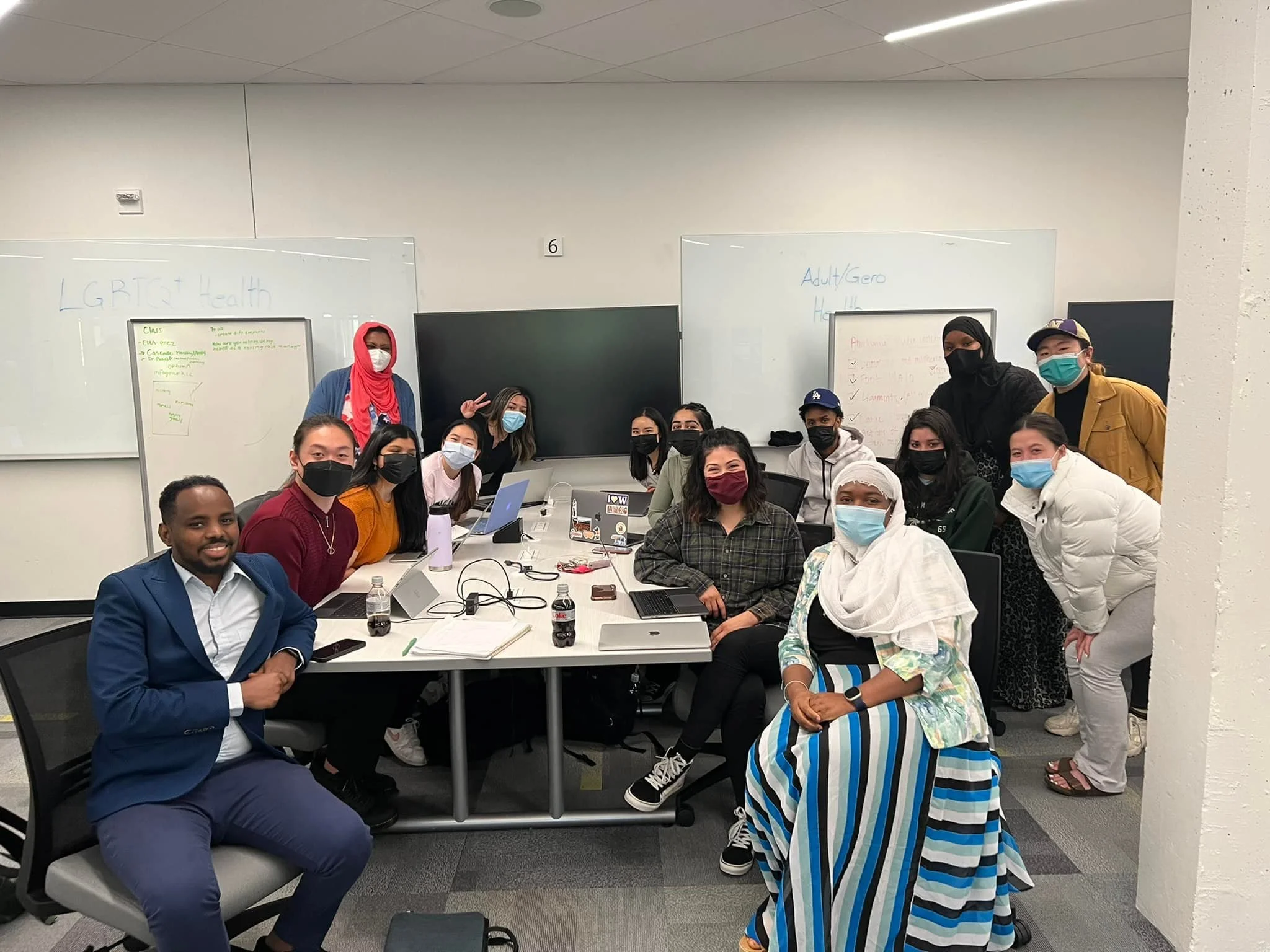Founder speaking to UW public health students