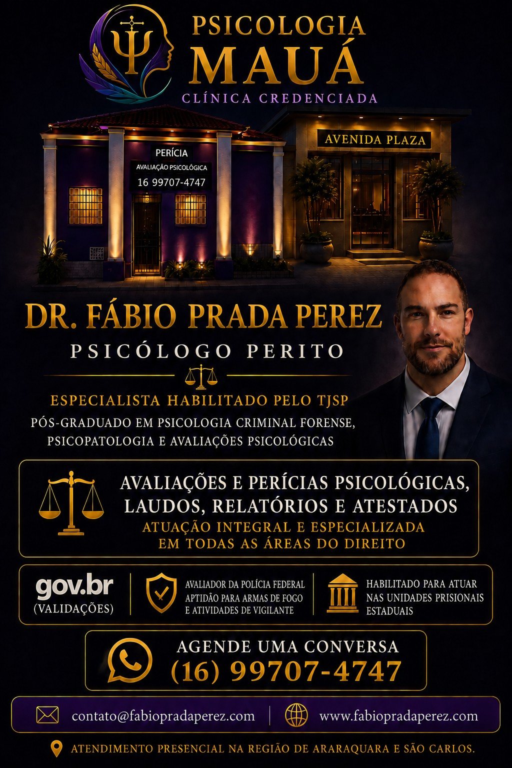 Psicologia jurídica, perícias, avaliações, laudos e pareceres de Fábio Prada Perez