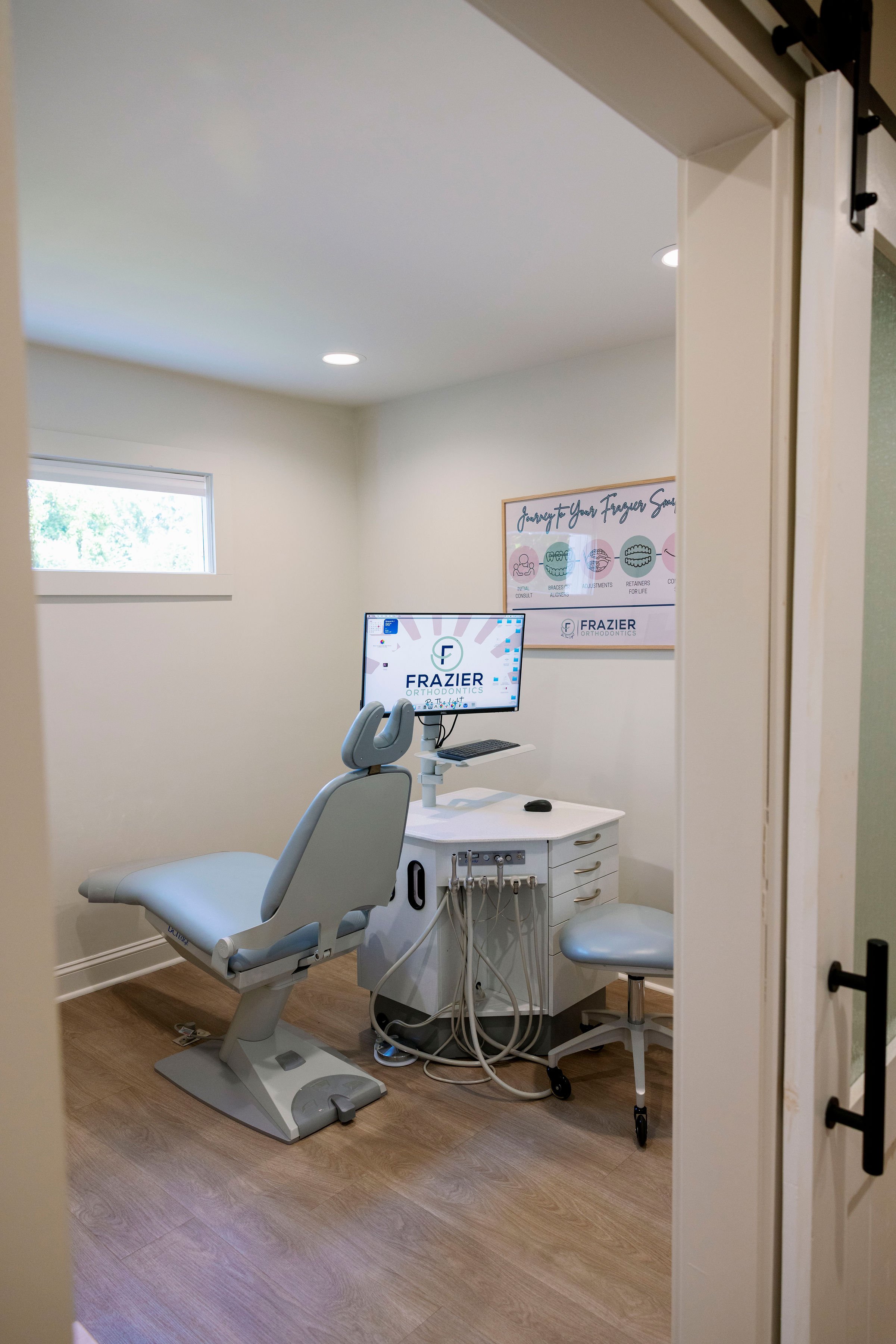 Modern orthodontic treatment room at Frazier Orthodontics in Simpsonville, near Greenville, SC