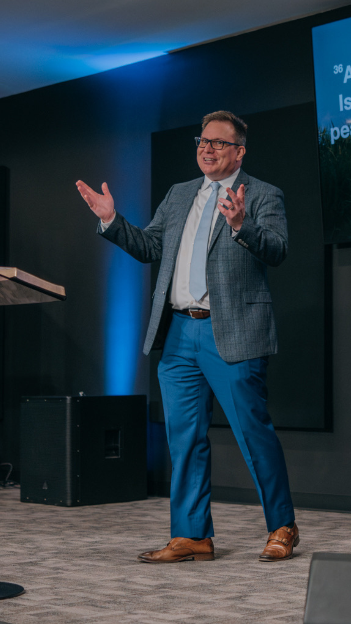 Jonathan McClintock preaching