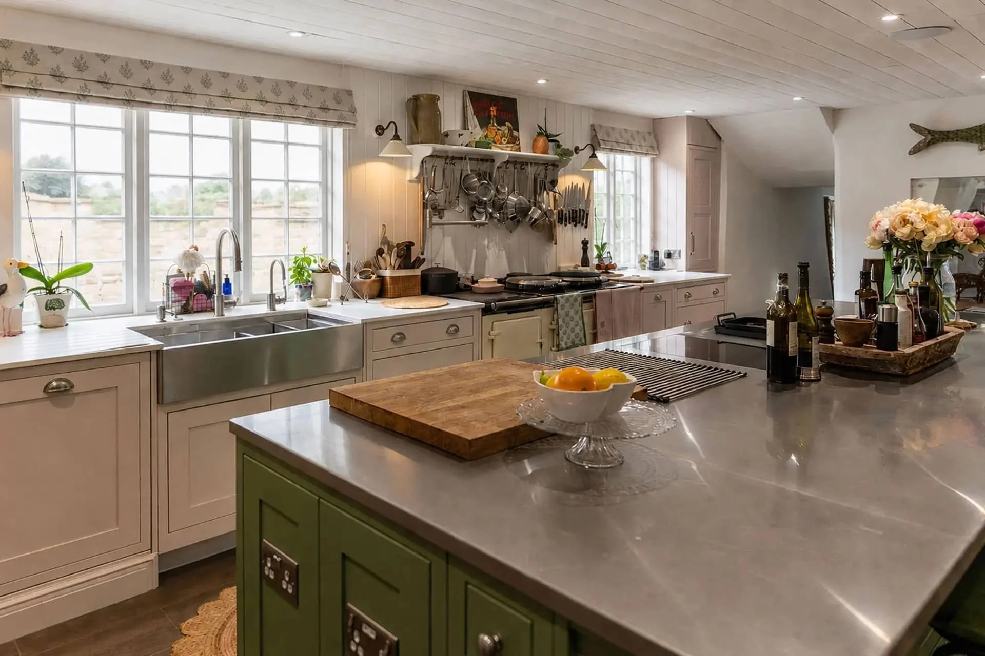 Kitchen in a country or period home