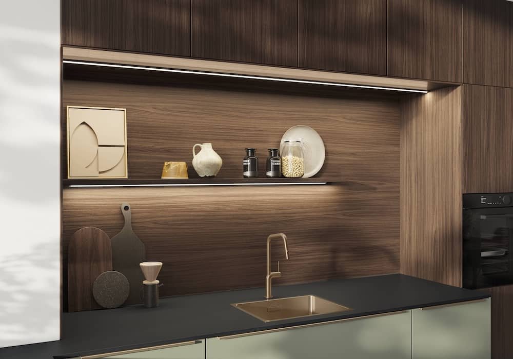 Nobilia wood-effect kitchen finish