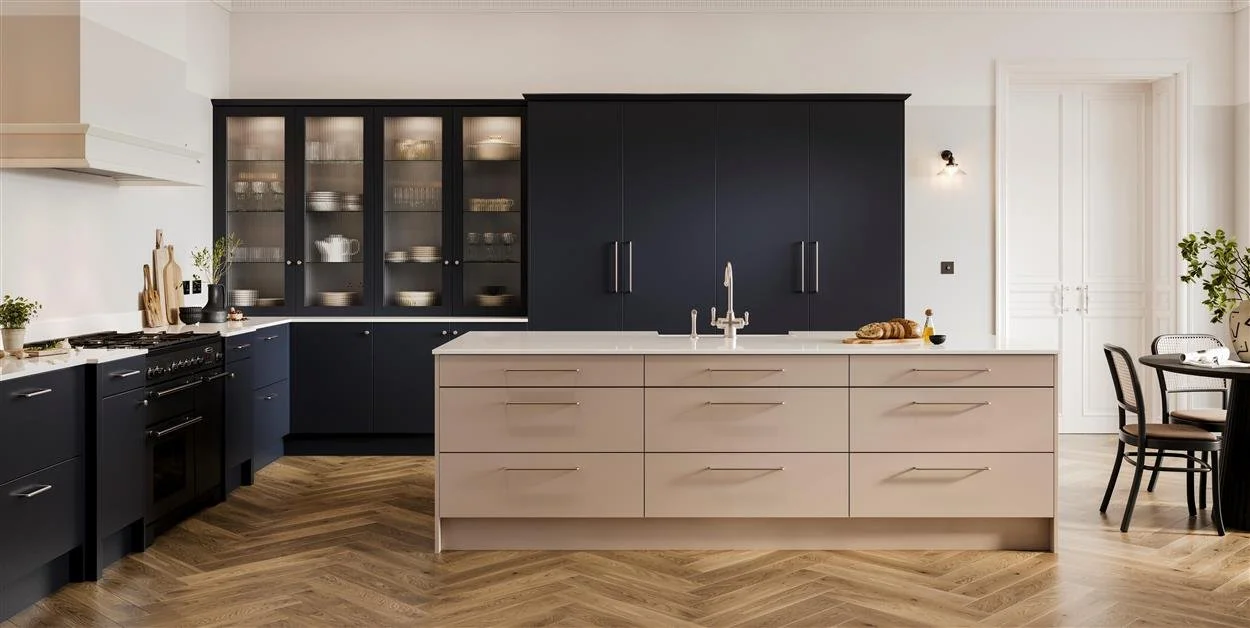 Painted veneer kitchen