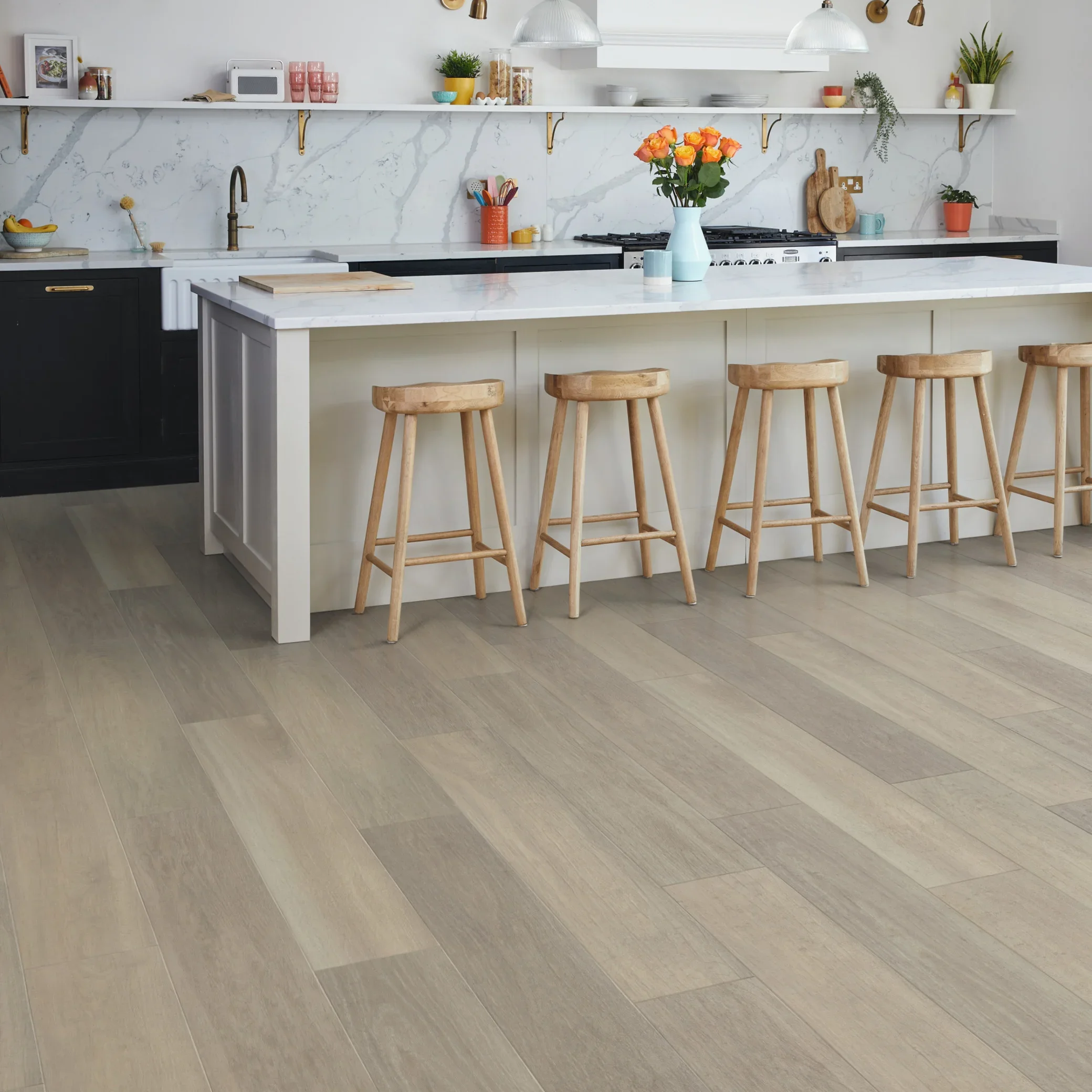Luxury vinyl tile (LVT)