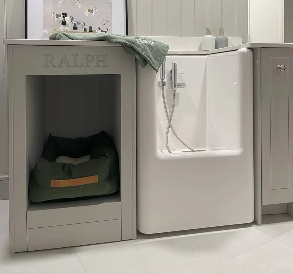 Pet-friendly boot room with practical finishes