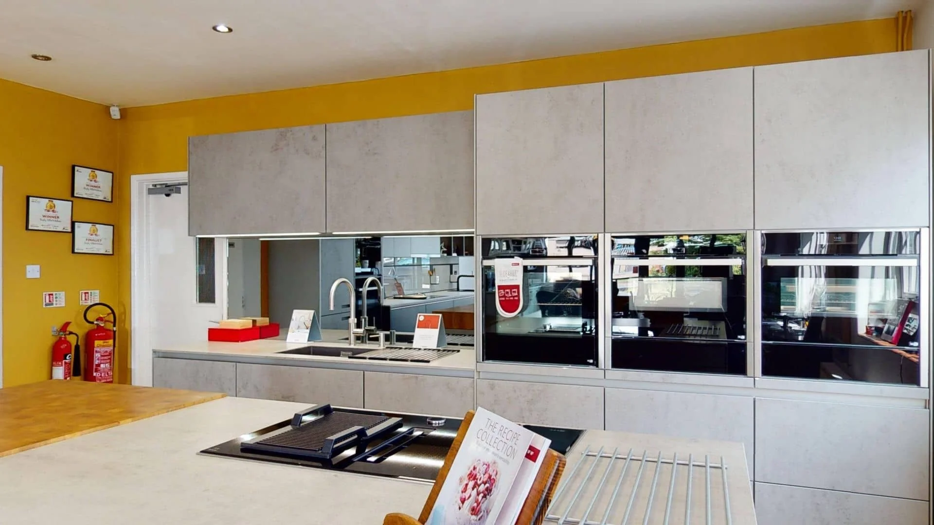 Kitchen appliances display in RFK Rugby showroom