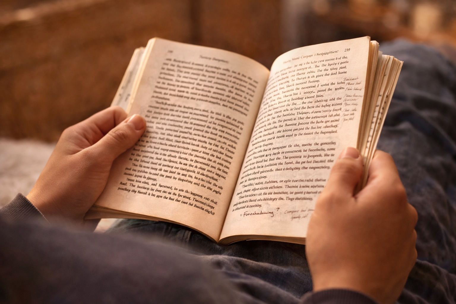 Stack of books on a desk