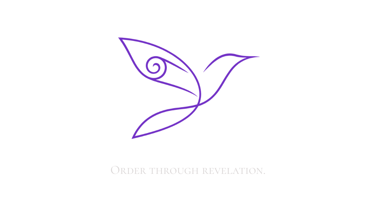The Eyrie faction emblem, purple winged crest representing Order Through Revelation