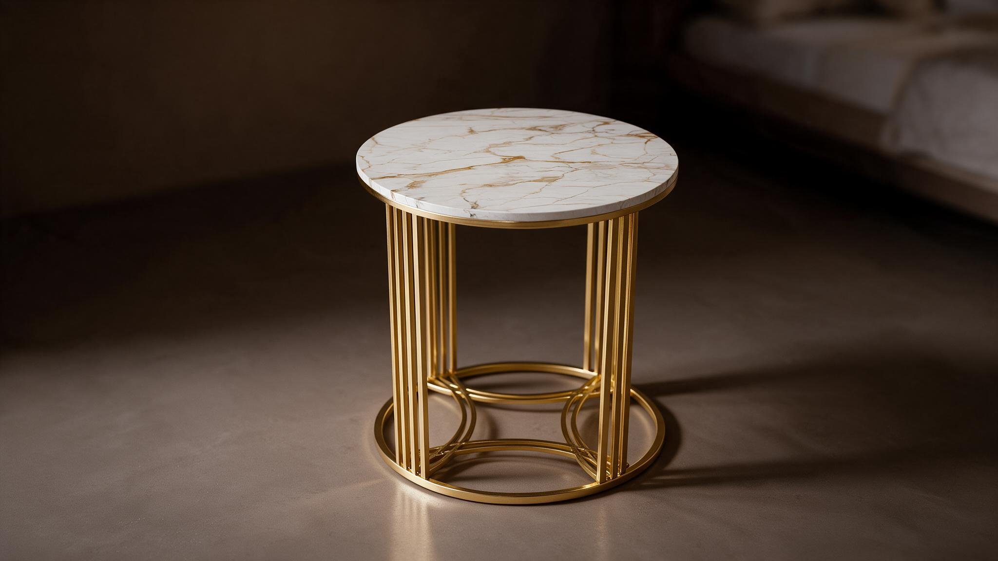 Round Marble Side Table