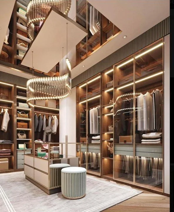Minimal Contemporary Closet Room