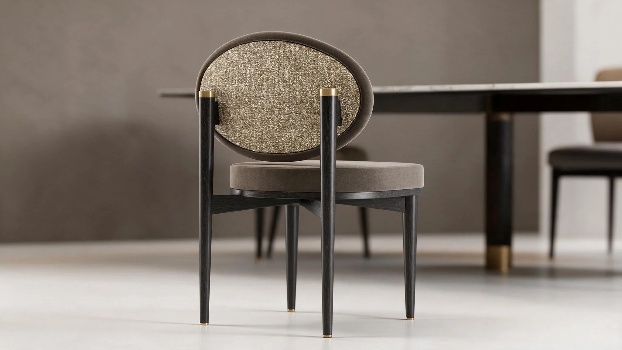 Elegant Fabric Dining Chair