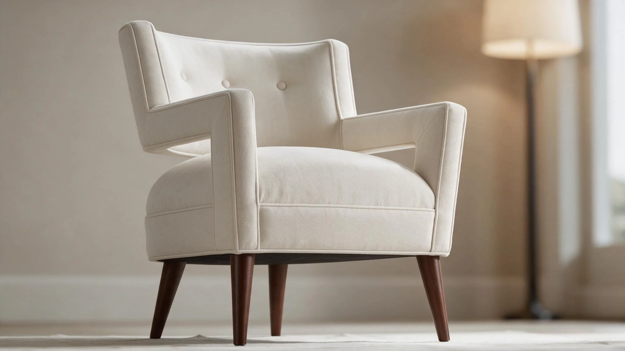 Tufted Button-Back Accent Chair