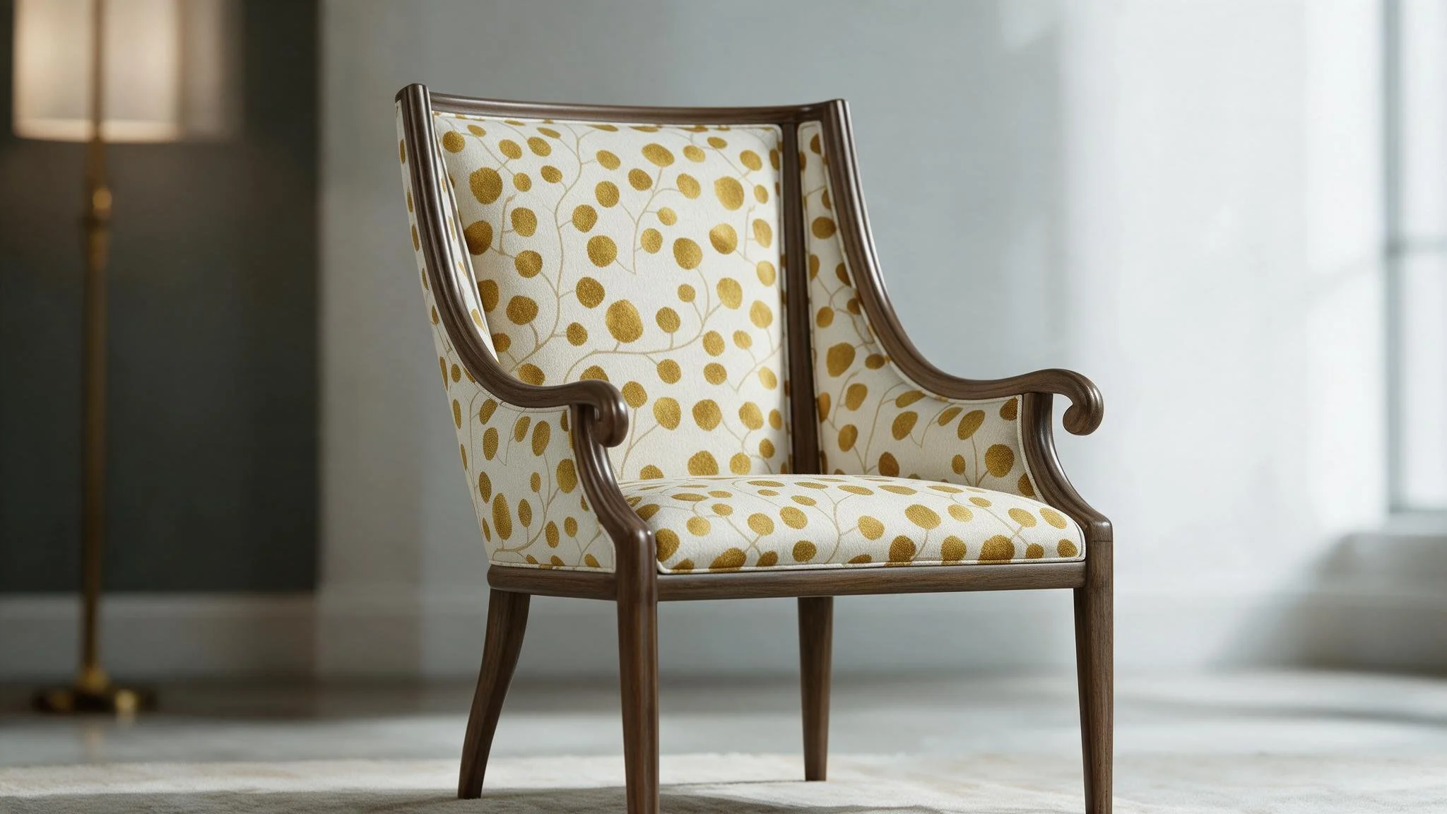 Upholstered Wingback Chair
