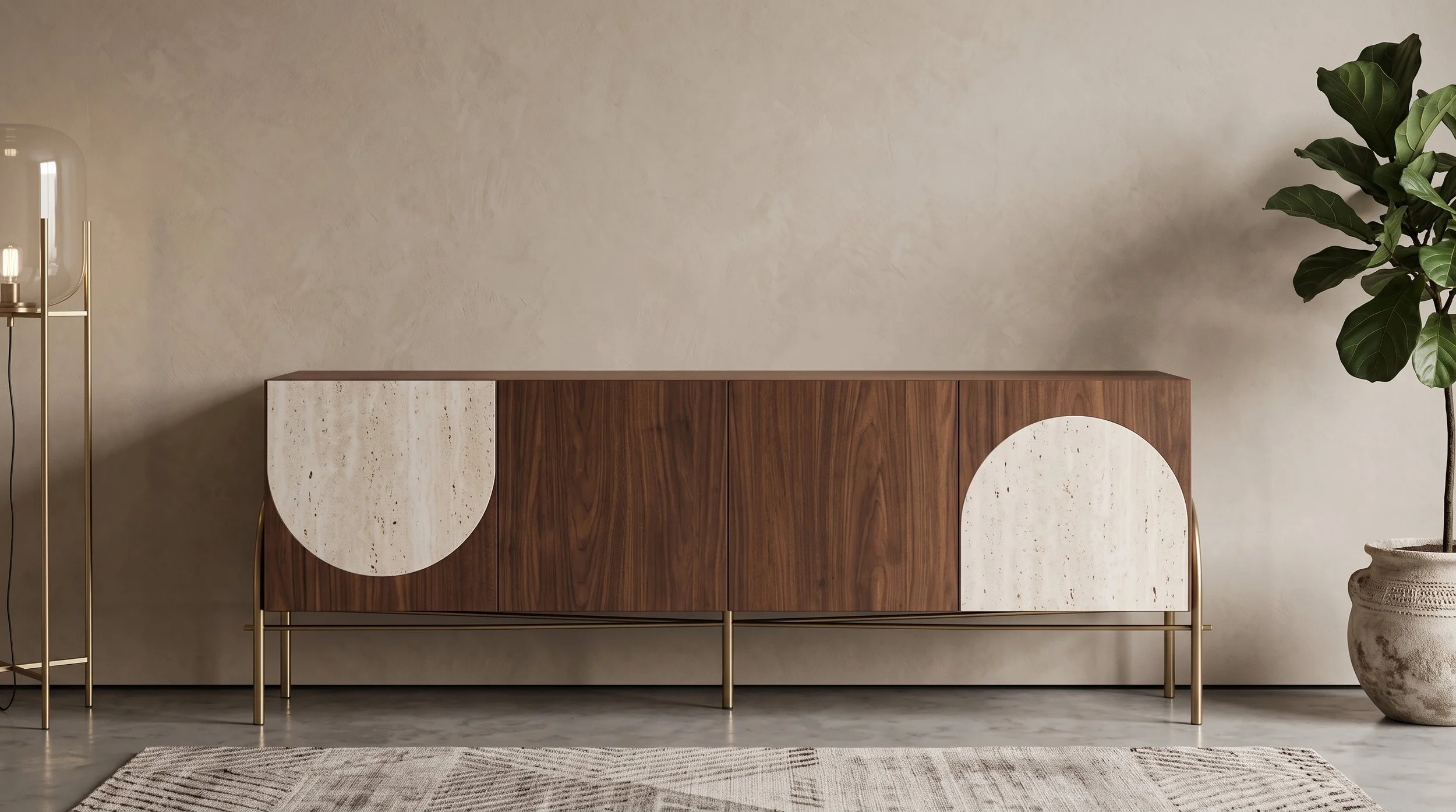 Modern Wooden Sideboard