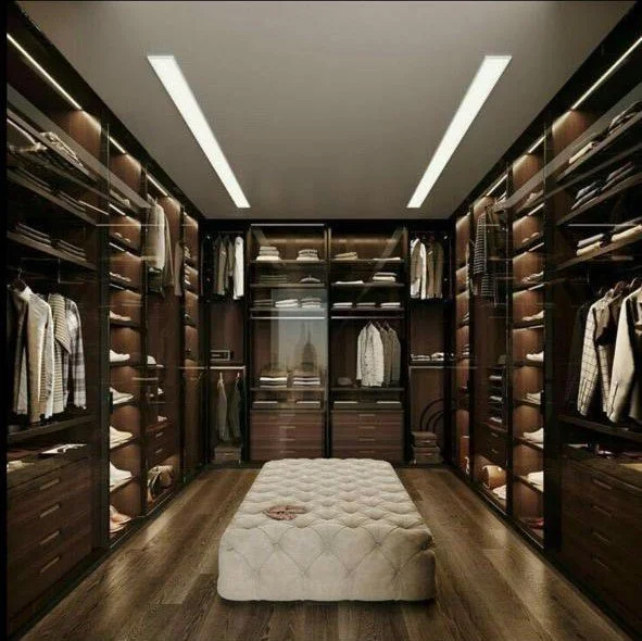 Symmetrical Luxury Closet Space