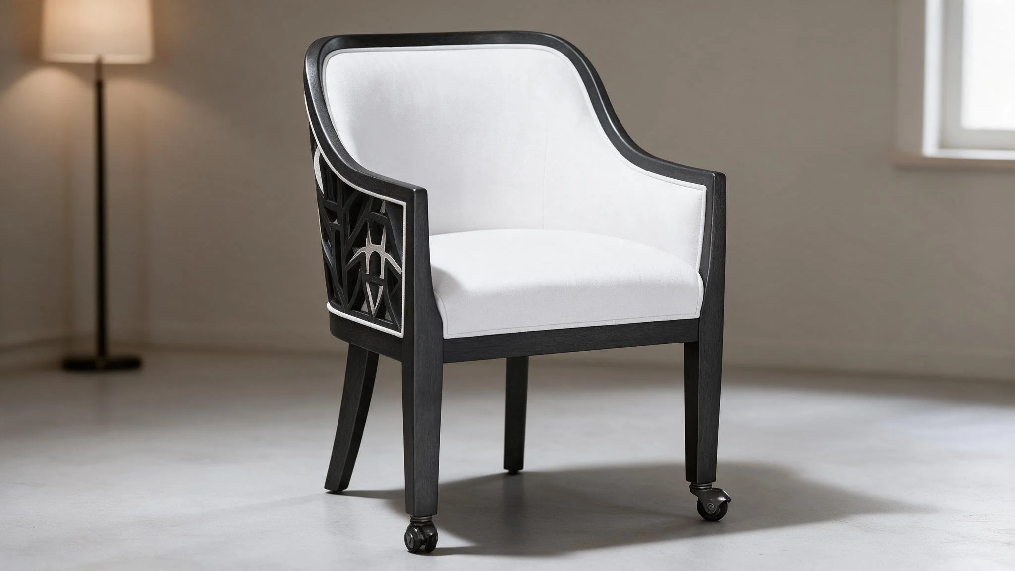 Modern Black Frame Accent Chair