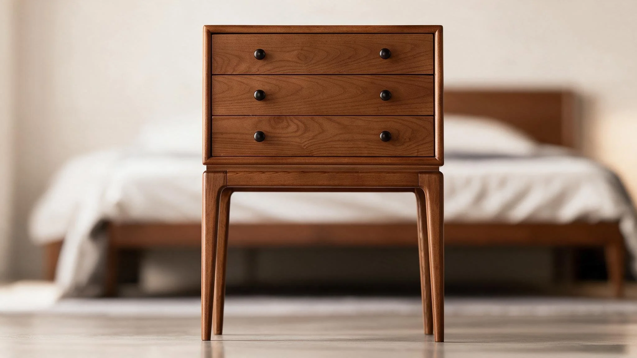 Traditional Wood Bedside Chest