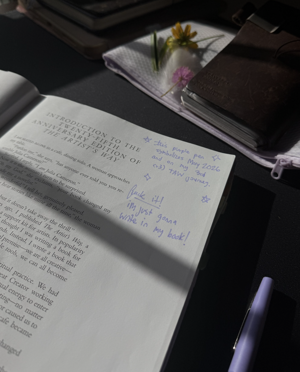 purple pen field notes artifact