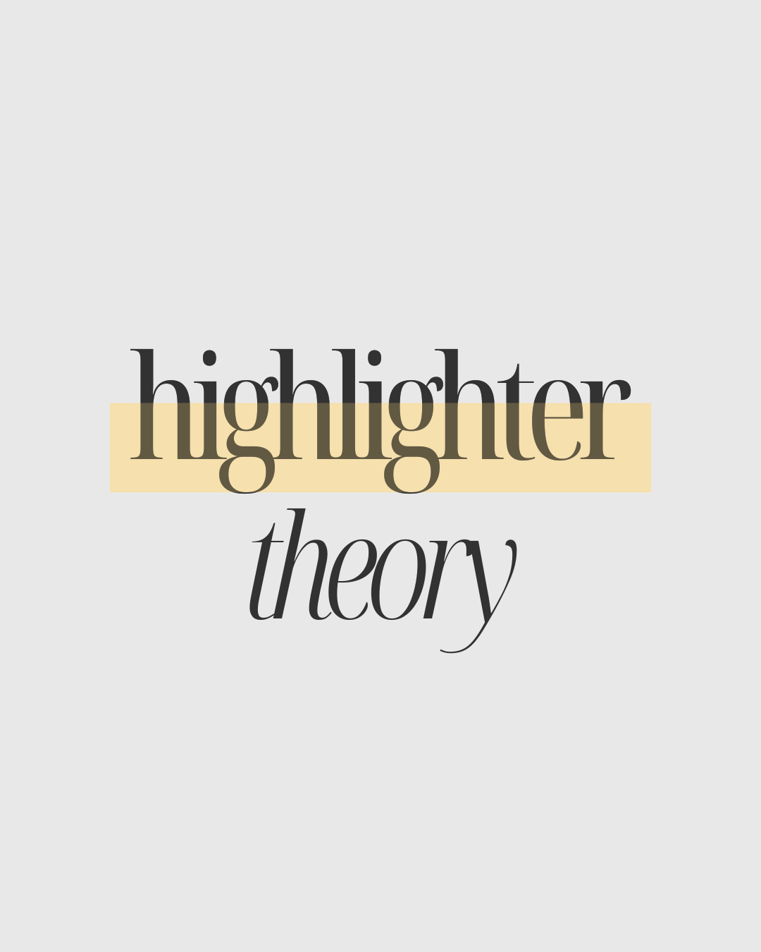 yellow as synchronicity highlighter theory image