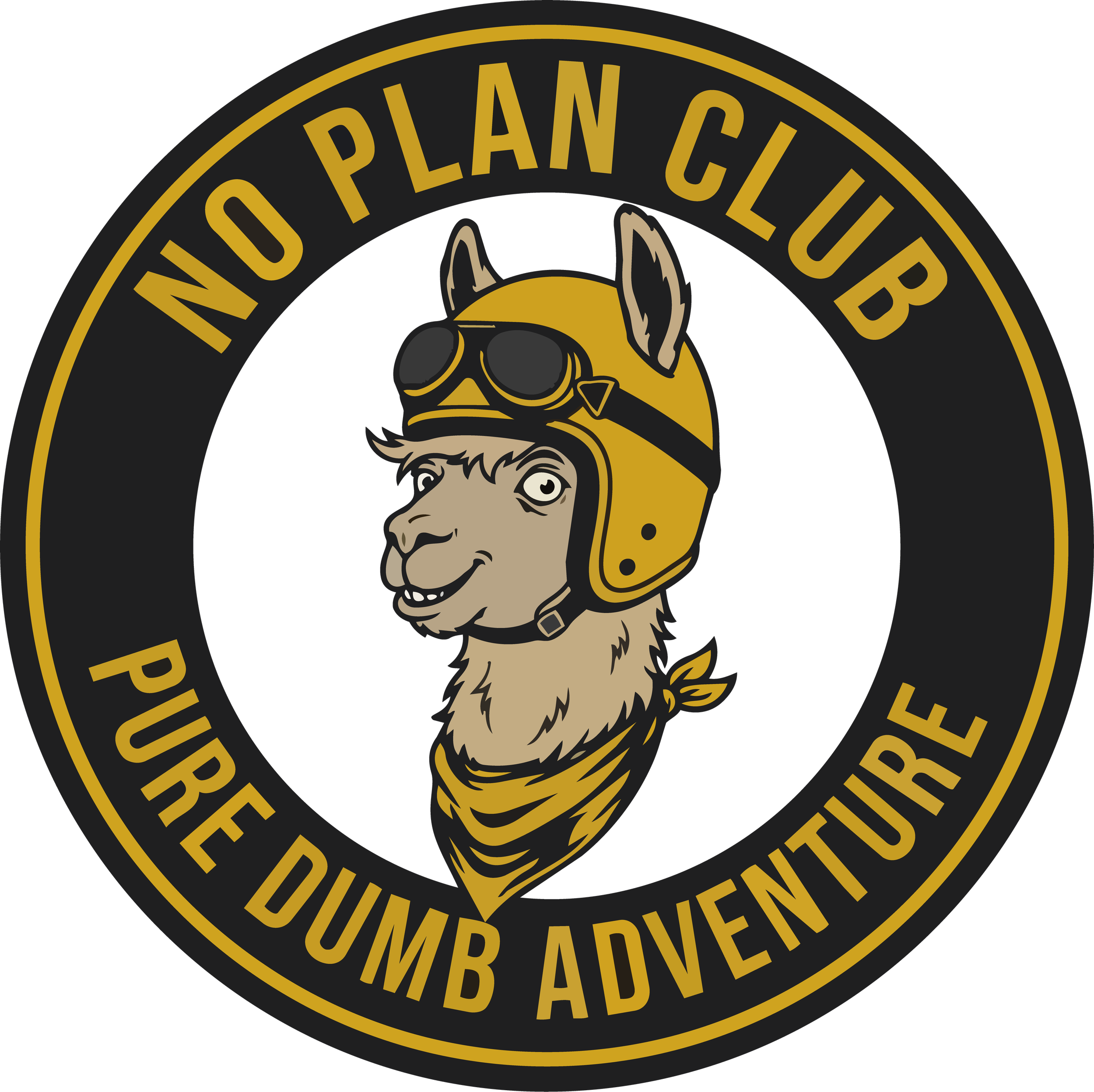 No Plan Club mascot logo