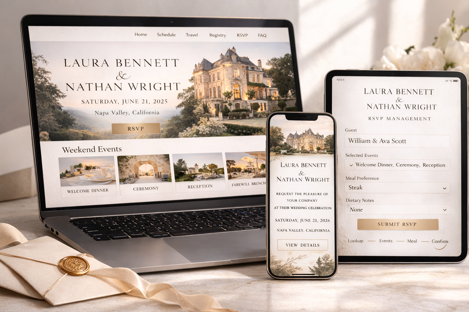 Wedding suite preview