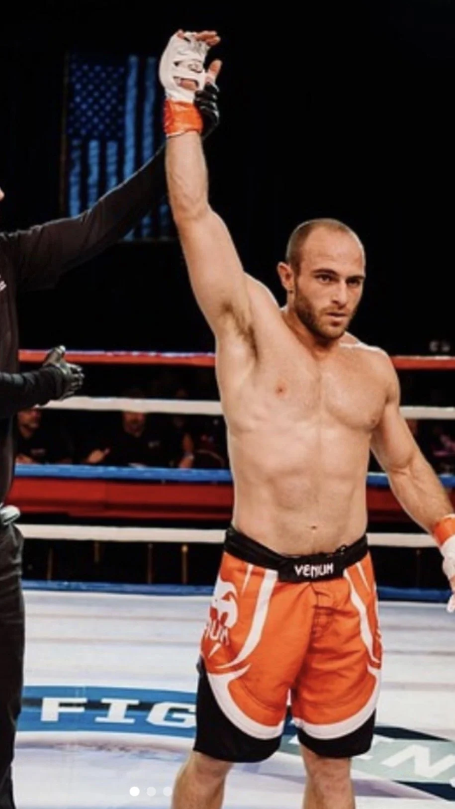 Geno Poloni after a martial arts match