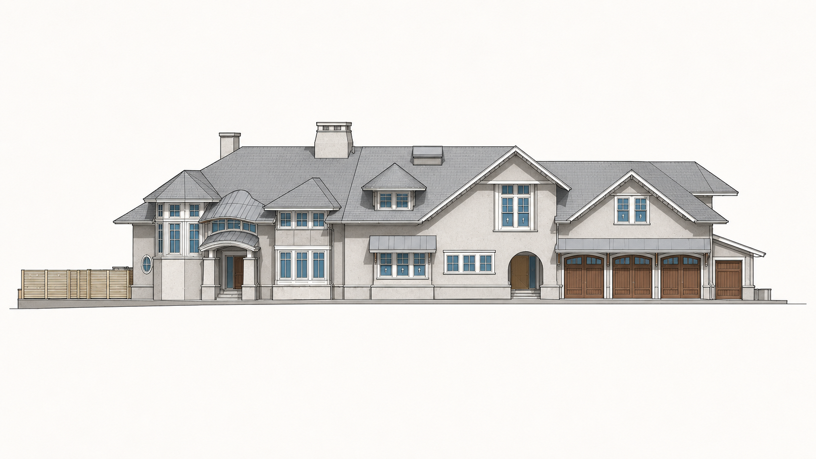 Revit existing conditions model showing additional building geometry and structural layout