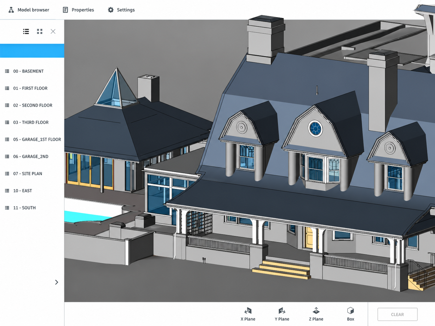 Browser-viewable Revit model