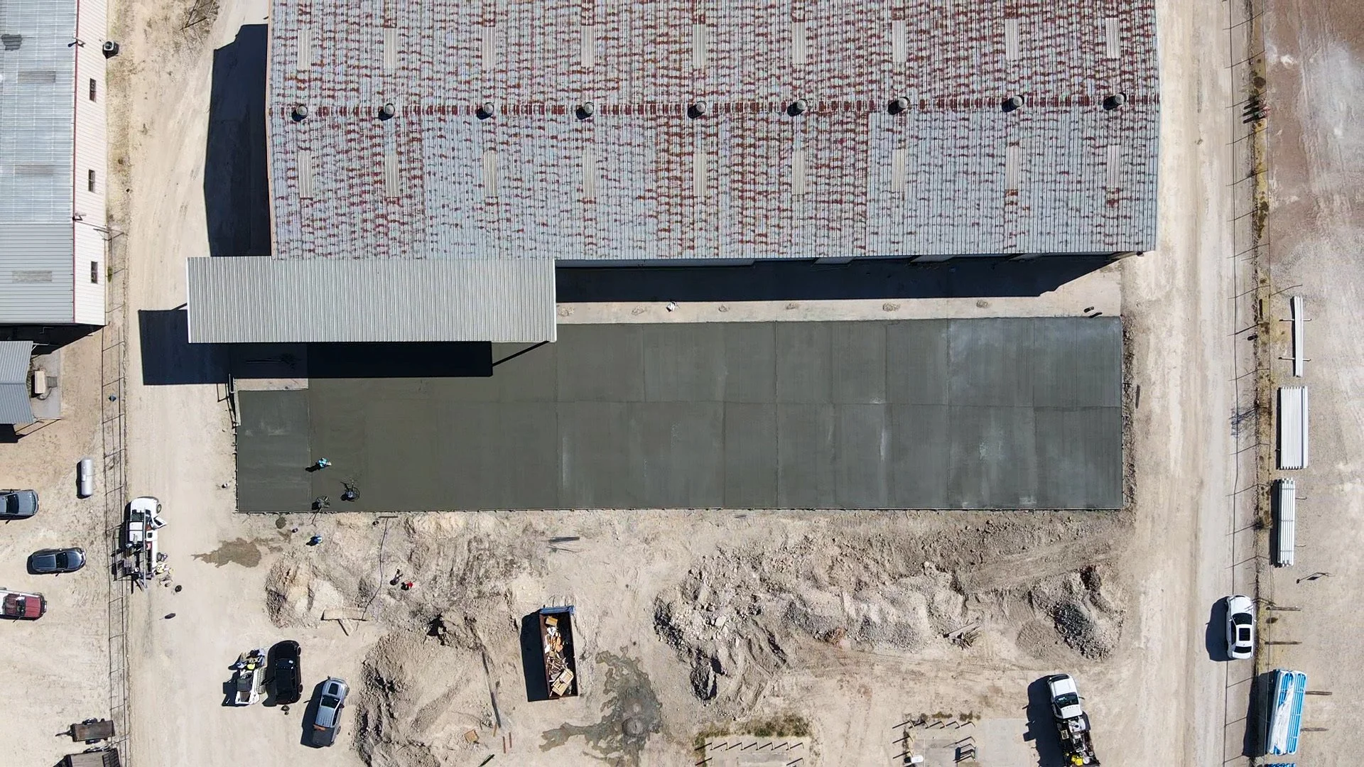 Commercial concrete curb and gutter