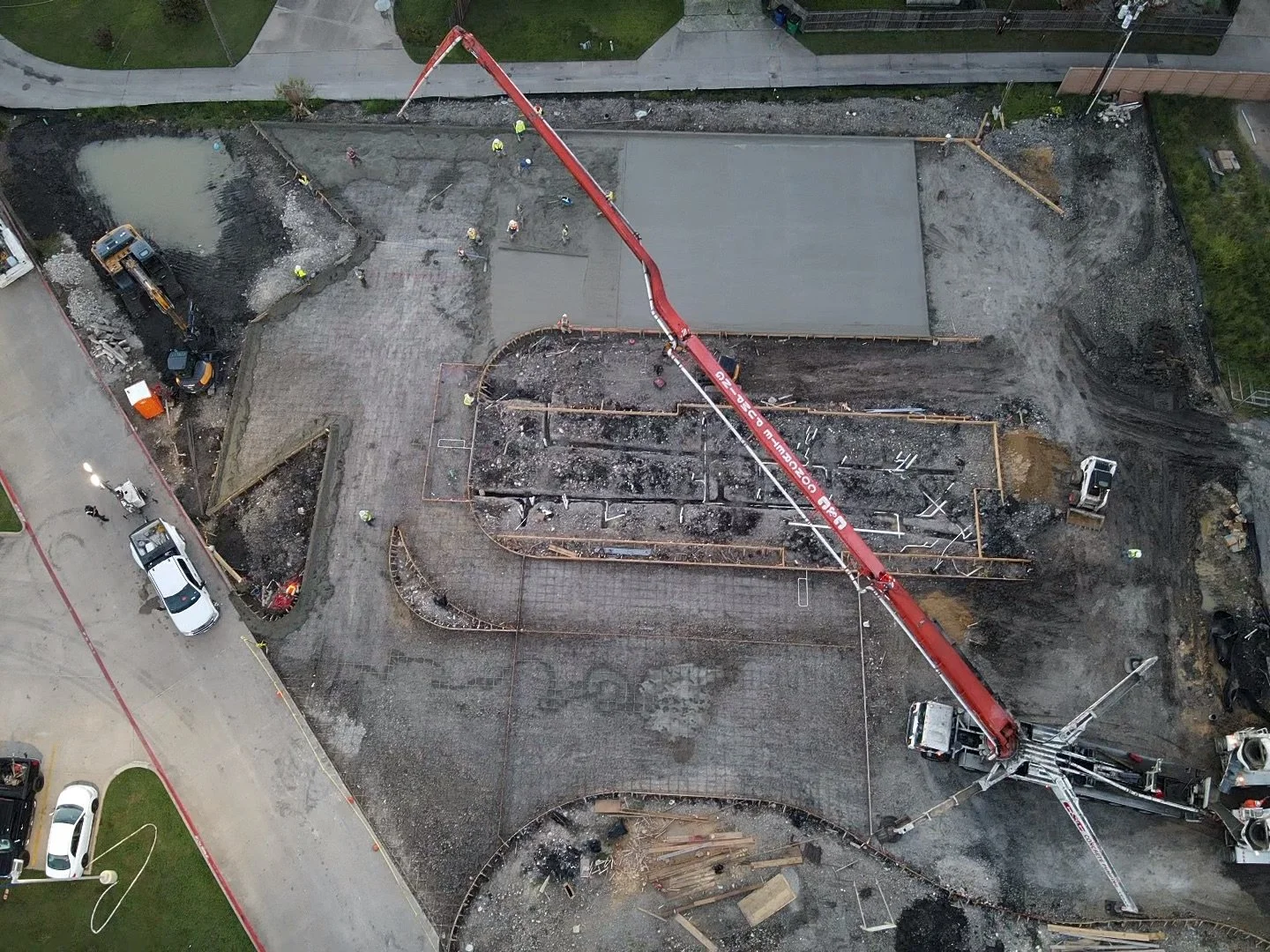 Commercial site concrete