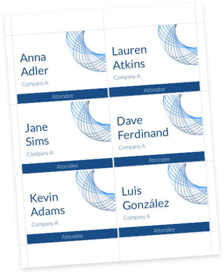 Name Tag Template 8