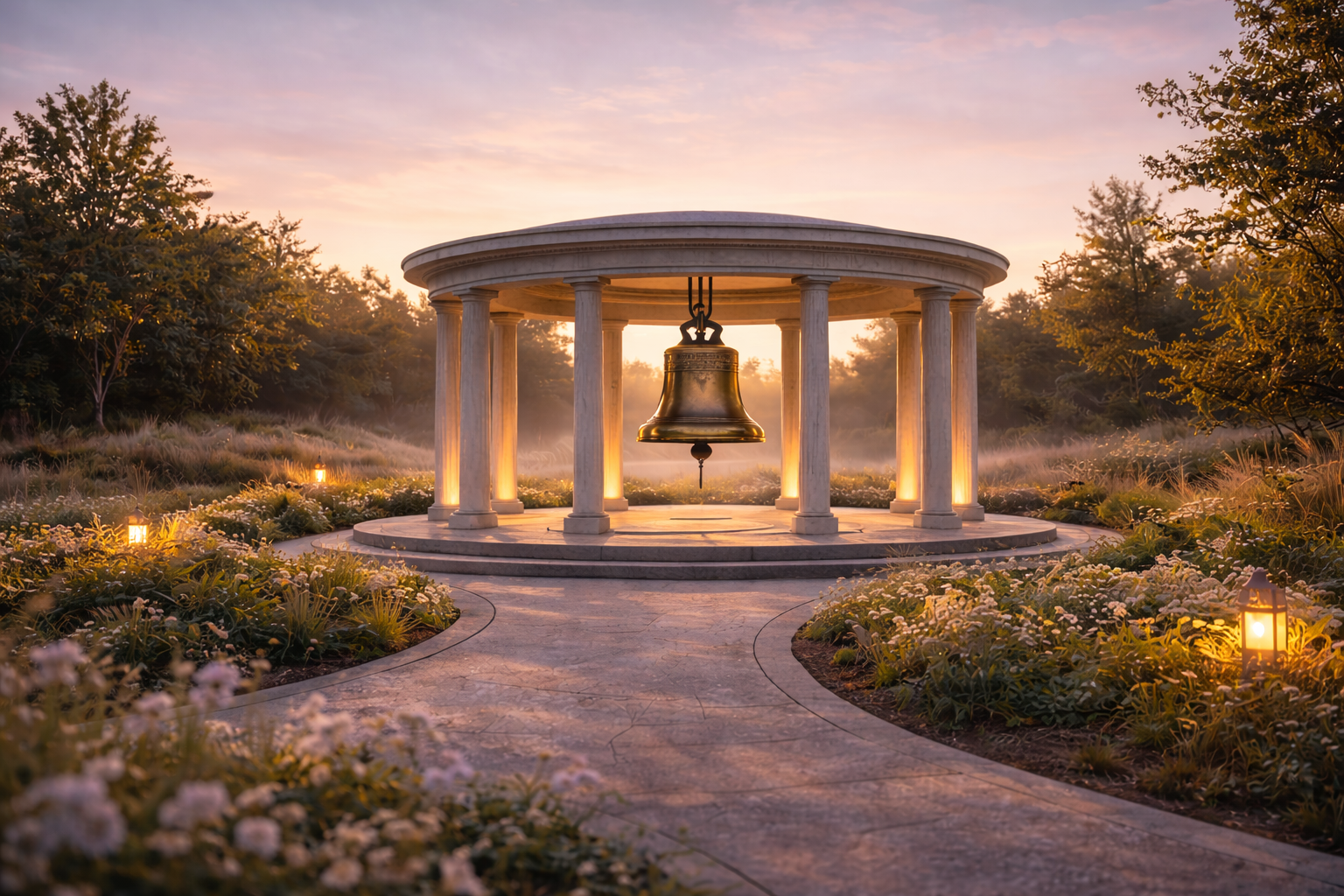 The Remembrance Grove pavilion at Rainbow Meadow