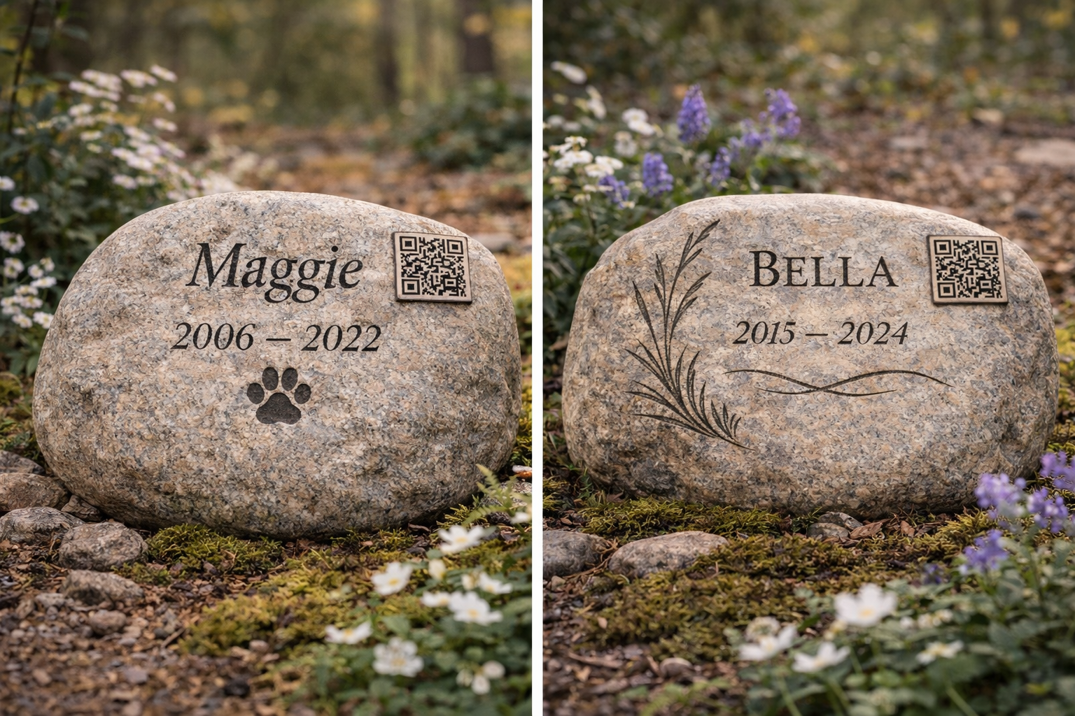 Sanctuary Stone memorial option at Rainbow Meadow