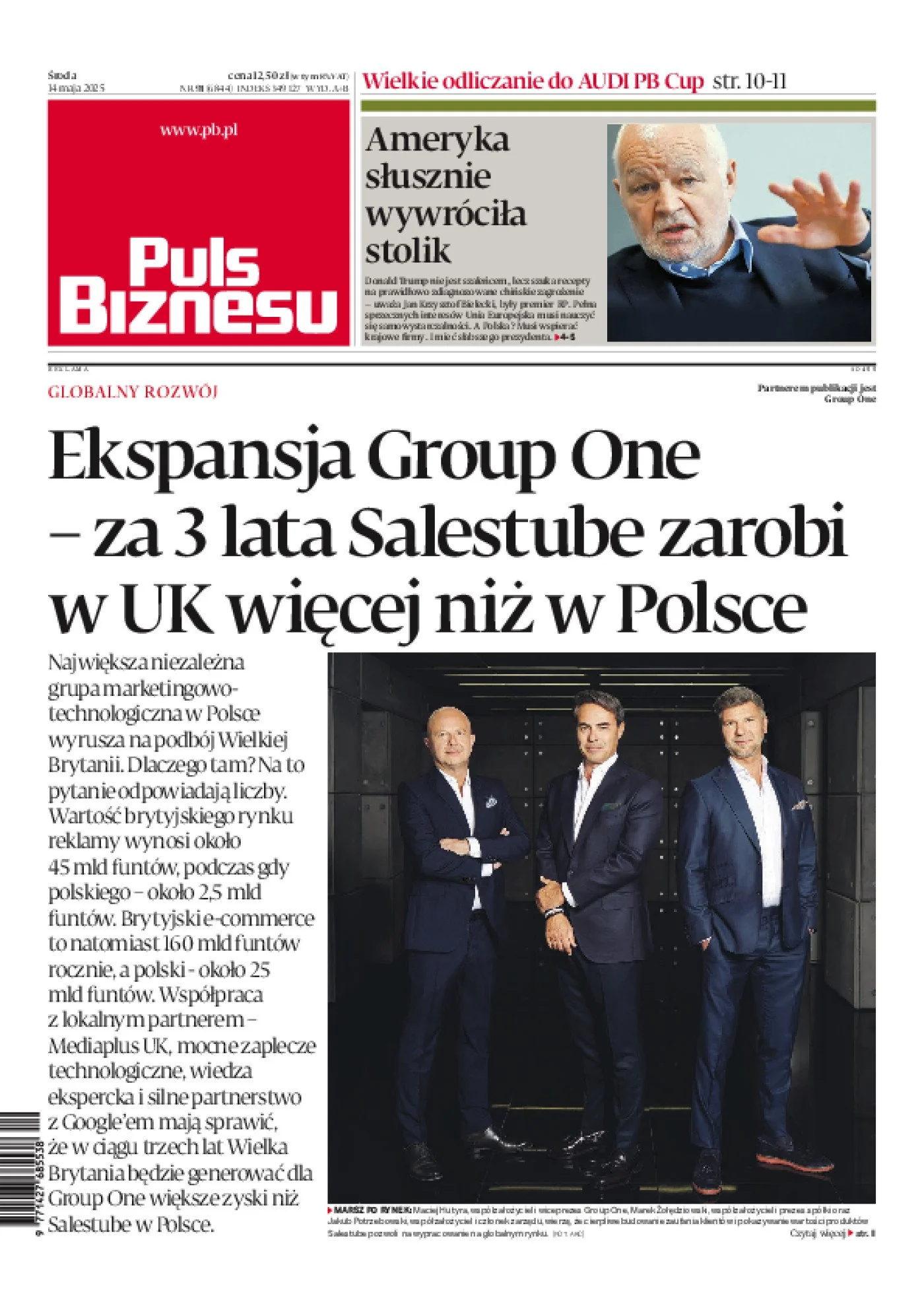 Puls Biznesu — okładka, Ekspansja Group One