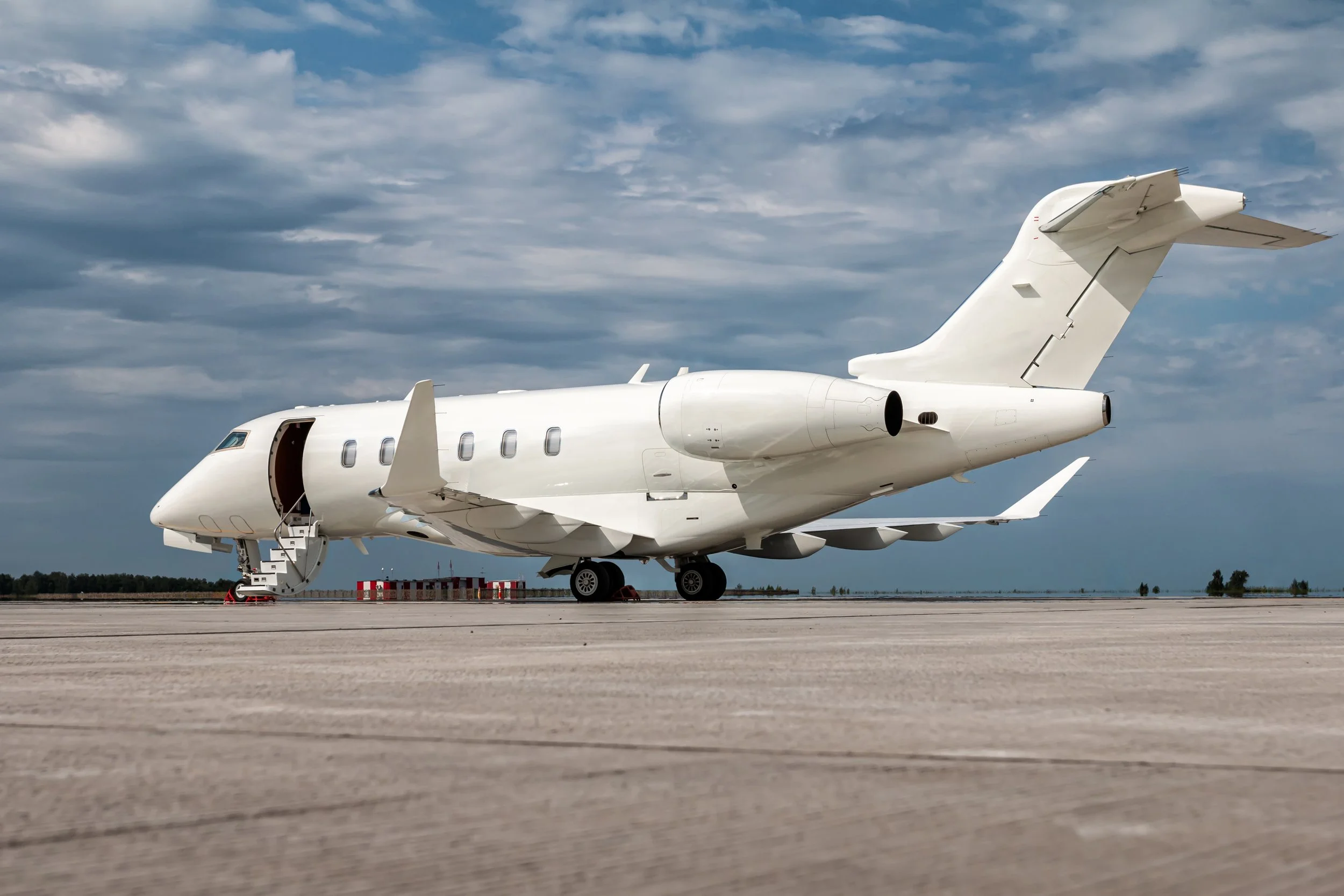 Private jet interior
