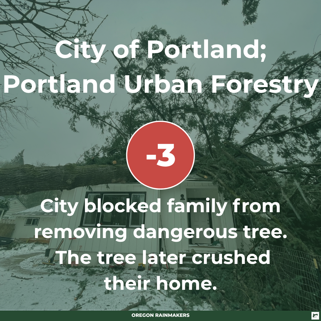 City ordered to pay $717,000 to Portland family whose home was crushed by a tree in 2024