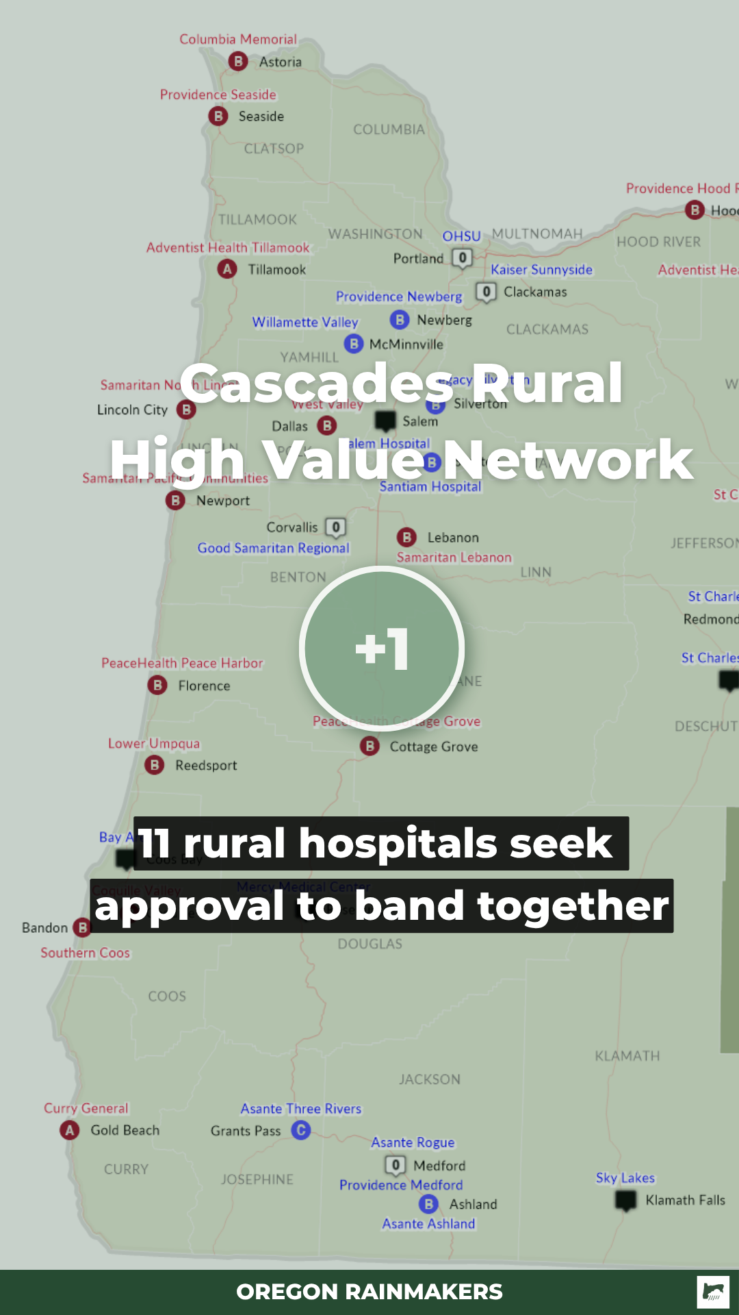 Many Small Health Systems Have Been Hoovered Up. Rejecting This Fate, Rural Oregon Hospitals Are Uniting.