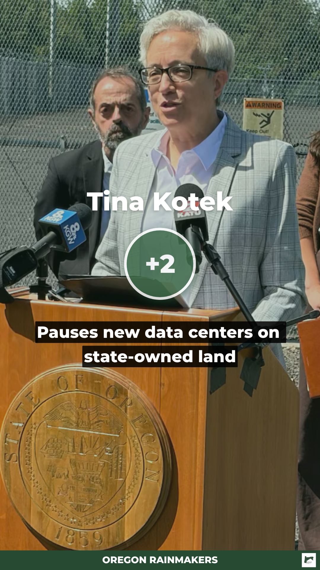 Gov. Kotek pauses data centers on state land. Capitol demonstrators want her to go further.