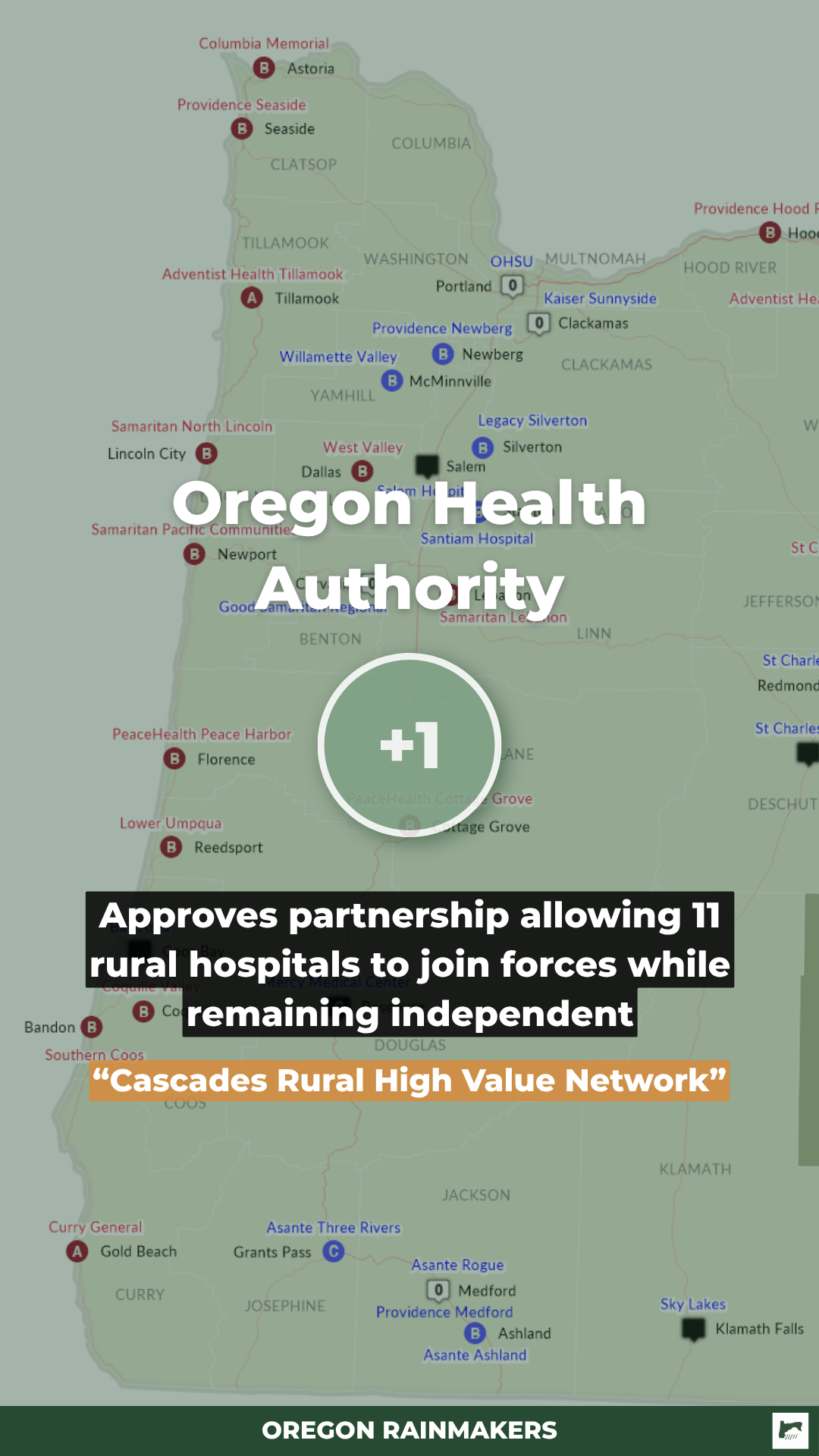 Oregon Rural Hospitals Get Green Light To Sort Of Join Forces