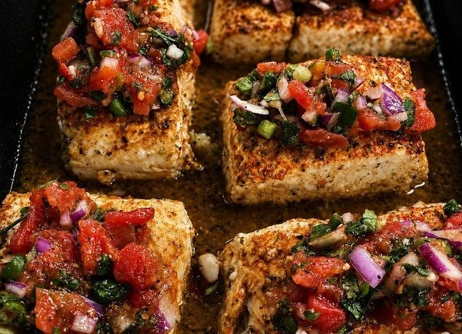 Tomato-Topped Whitefish