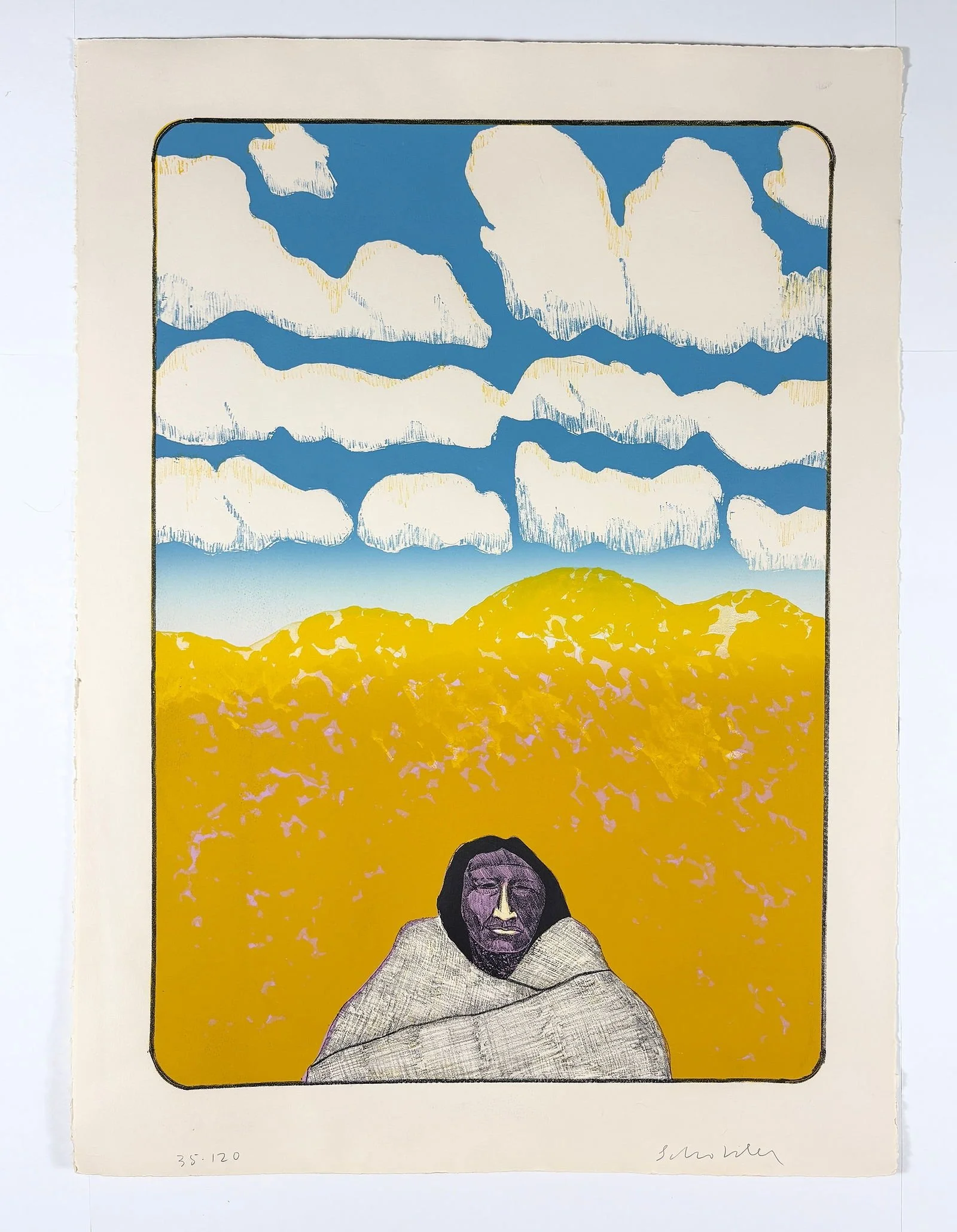 Fritz Scholder – New Mexico (State I), Lithograph