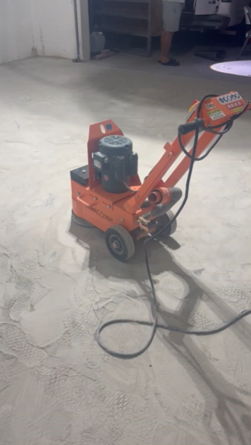 Grinding concrete