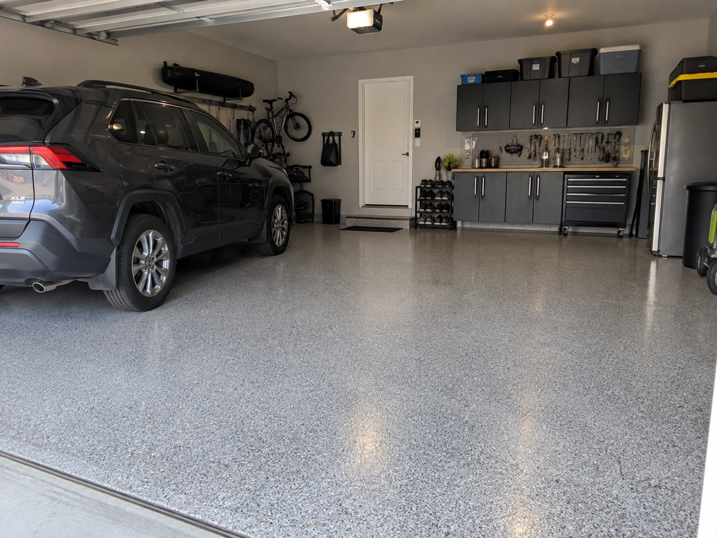Residential concrete floor transformation