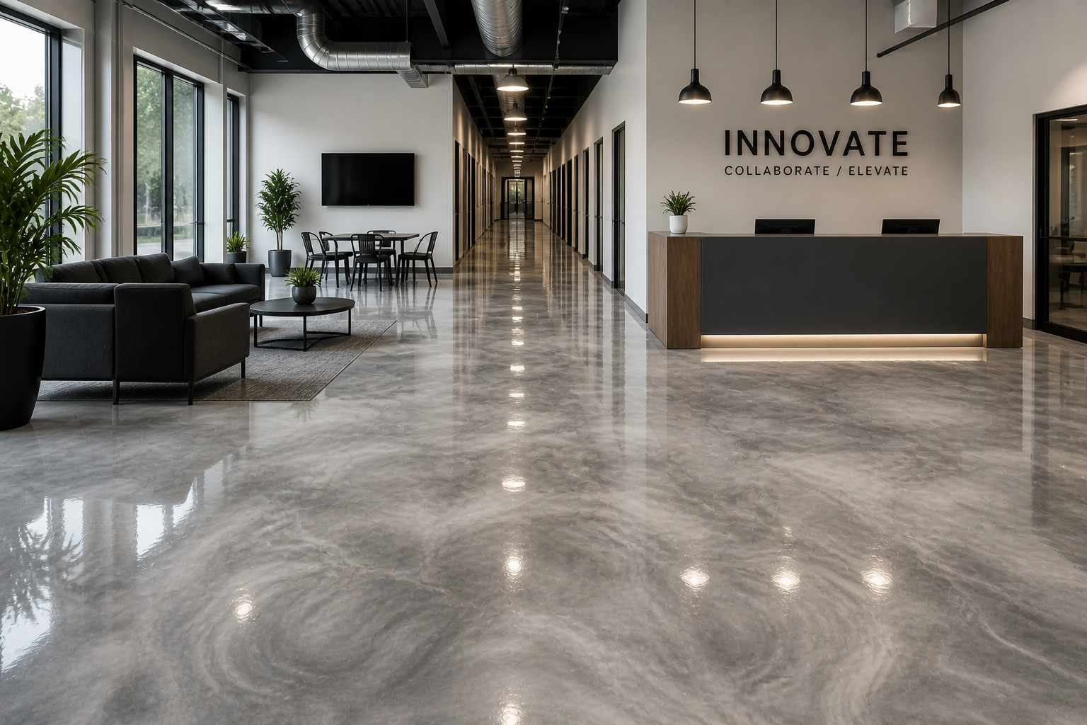 Commercial epoxy flooring