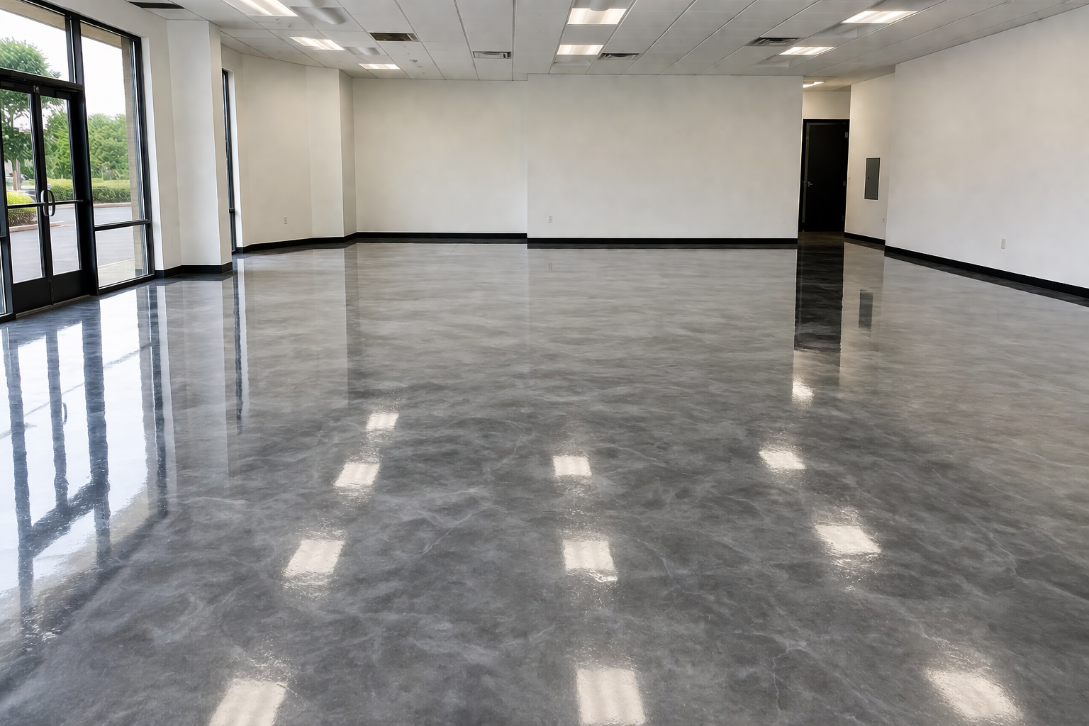 After commercial floor