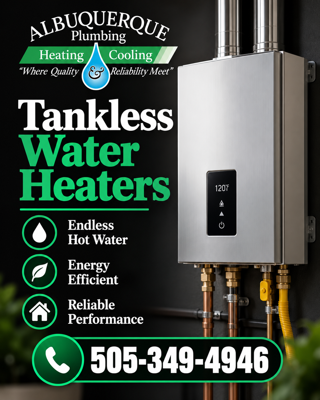 Albuquerque Plumbing: tankless water heaters