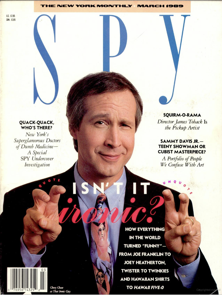 Spy magazine cover