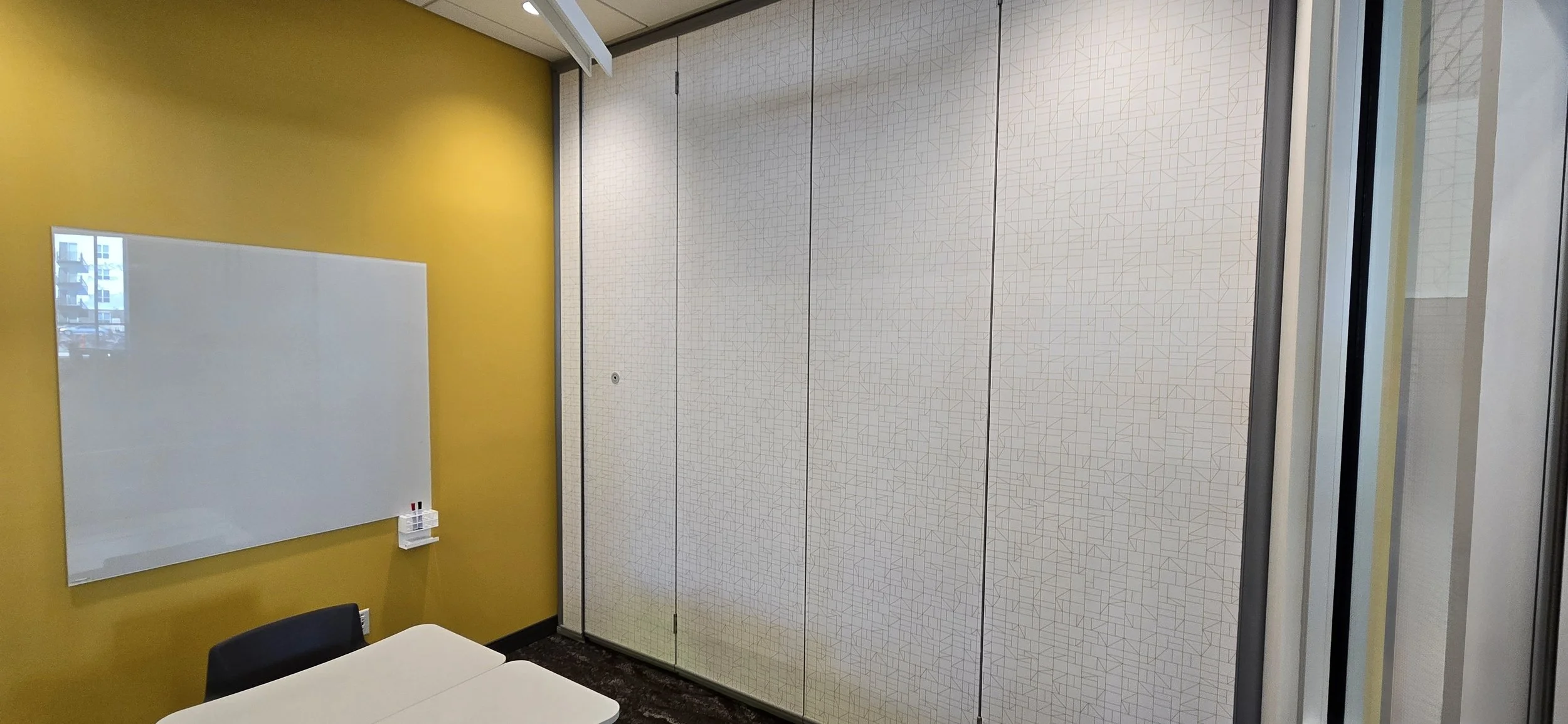 RHL install of a Kwik-Wall 2020 Series operable partition